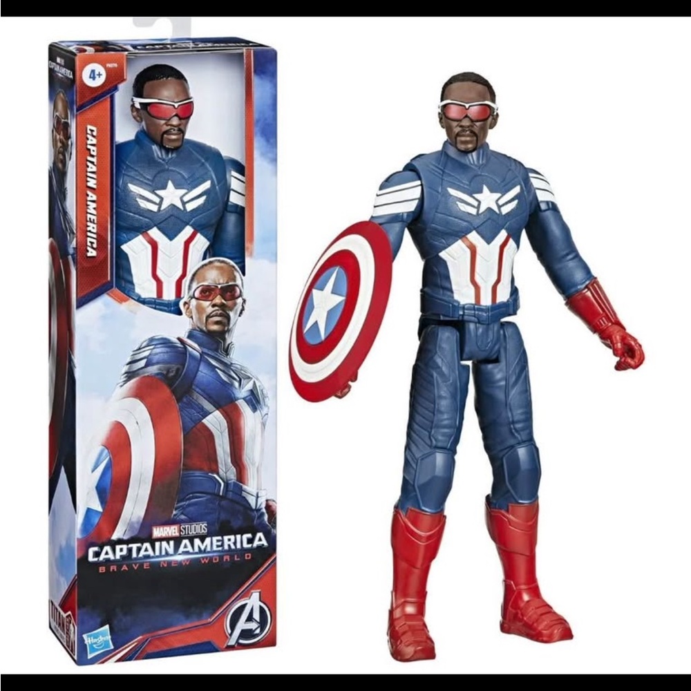 Hasbro Captain America Action Figure - Blue, Red, and White
